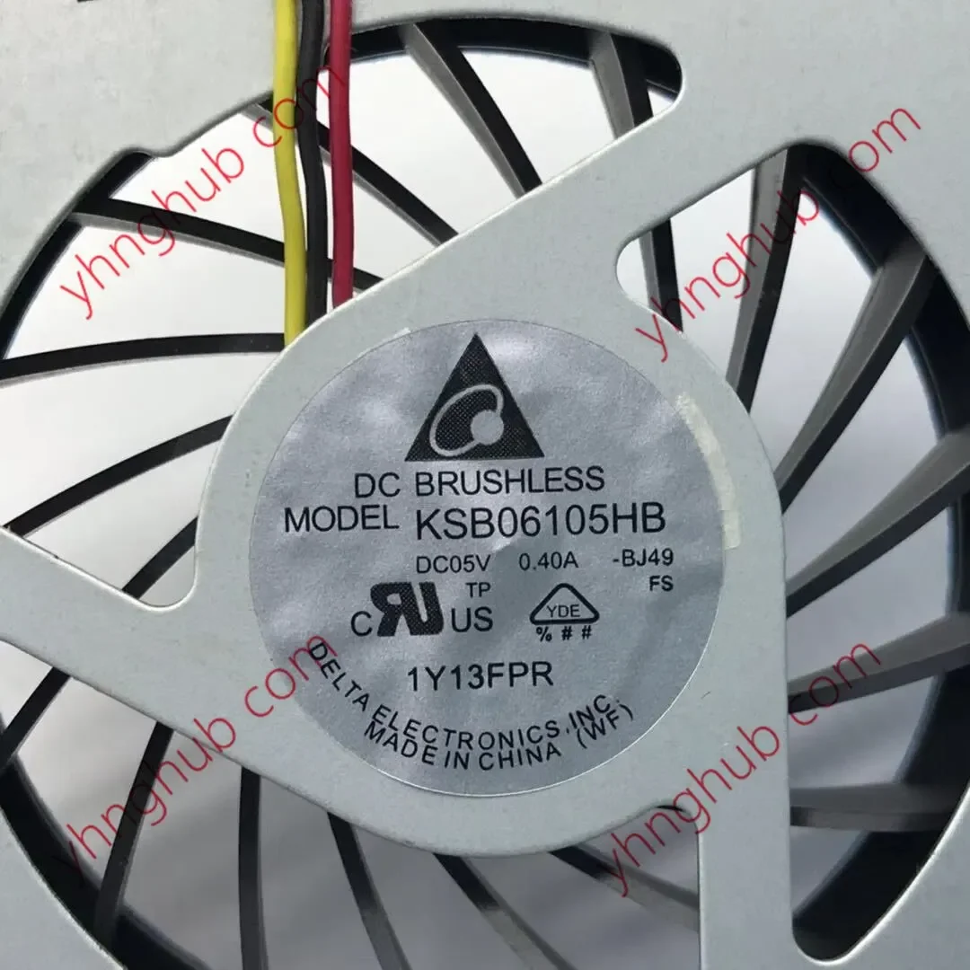 مروحة تبريد خادم Delta Electronics KSB06105HA BJ49 DC 5V 0.40A ذات 3 أسلاك