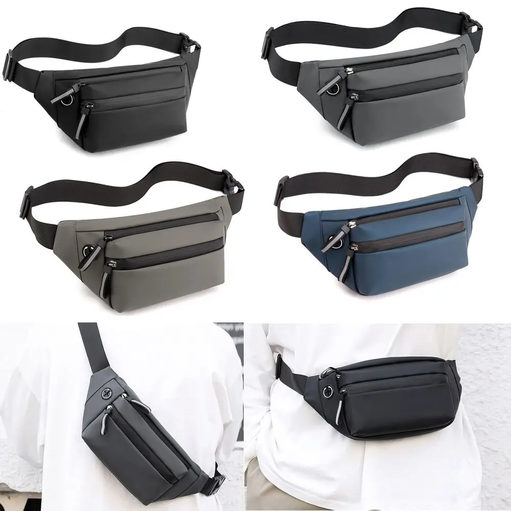 

Waterproof Waist Bag Multi-Functional Solid Color Fanny Packs Lightweight Multi-Pocket Design Crossbody Bag