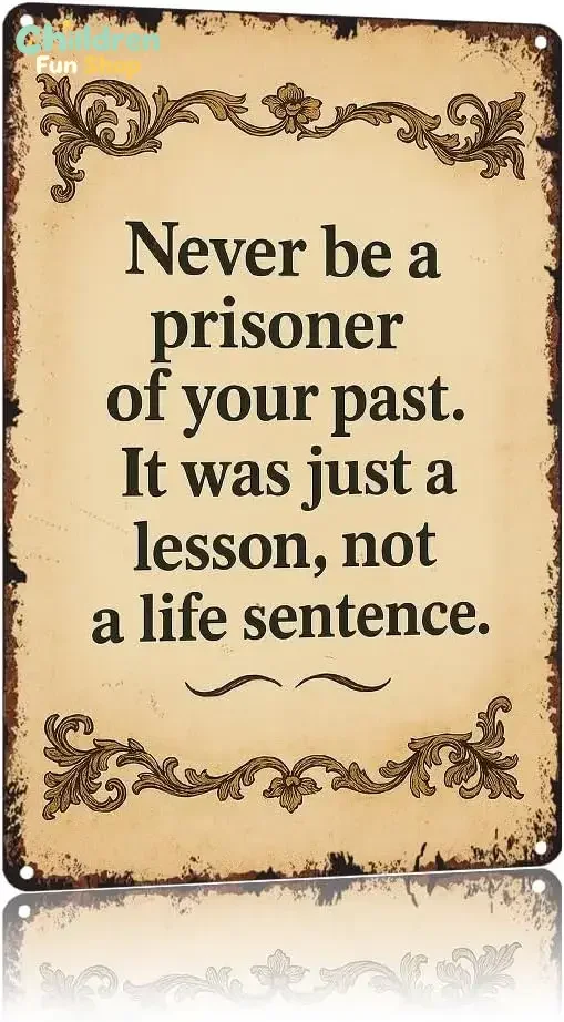 Vintage Never Be A Prisoner Tin Sign Poster Funny Metal Sign Aluminum  For Bathroom Bedroom Living Room Wall Decor--Tin Sign