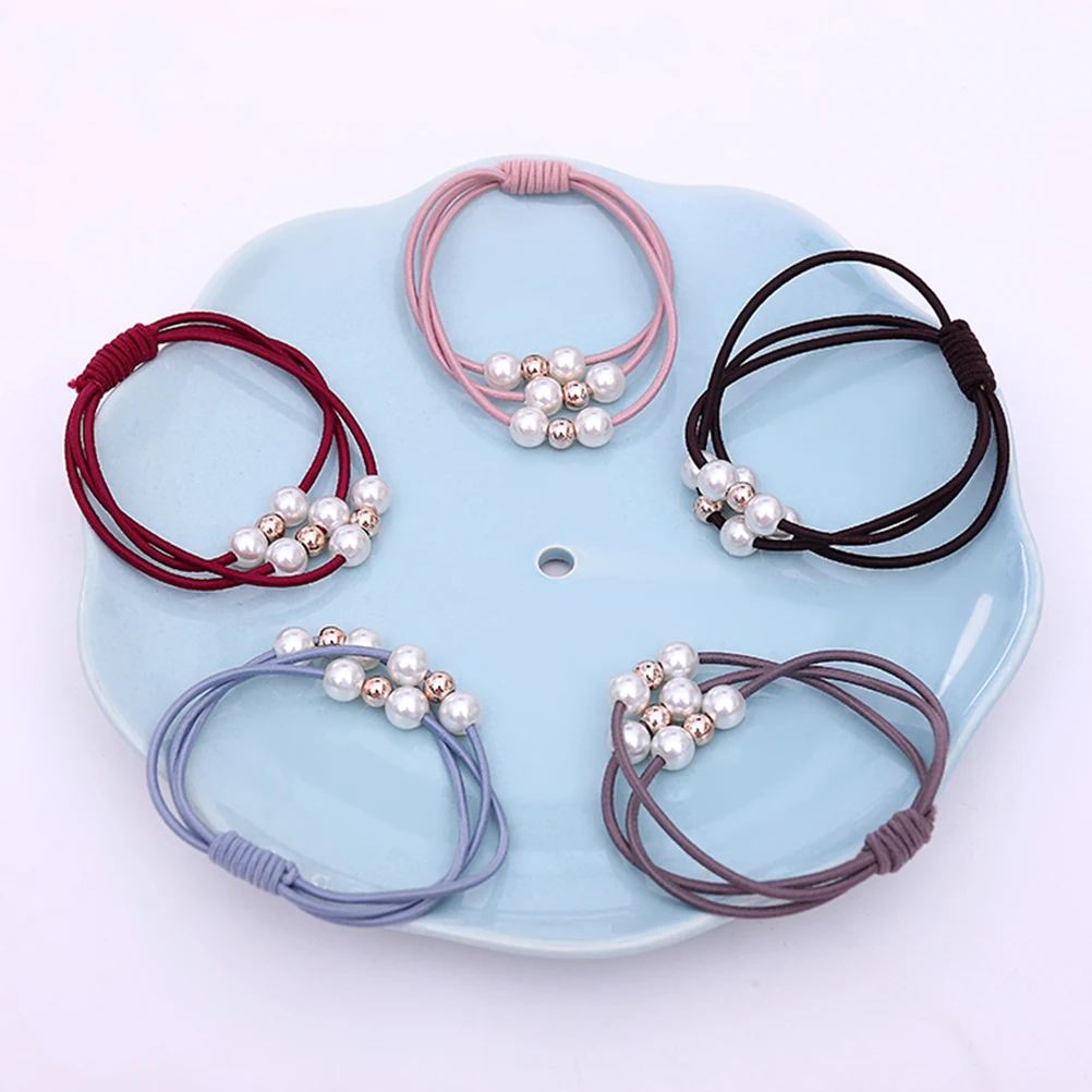 

9pcs Ponytail Holders Elastic Bands Hair Accessories Women Girls Stylish Hair Ties For Daily Wear Gift For Female Friends