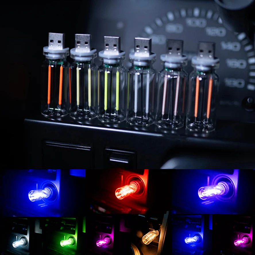 3PCS/lot Touch Dimming USB LED Filament Glass Bulb 5V Retro Edison Bulb Night Light Car Decoration Eye Protection Led Lighting