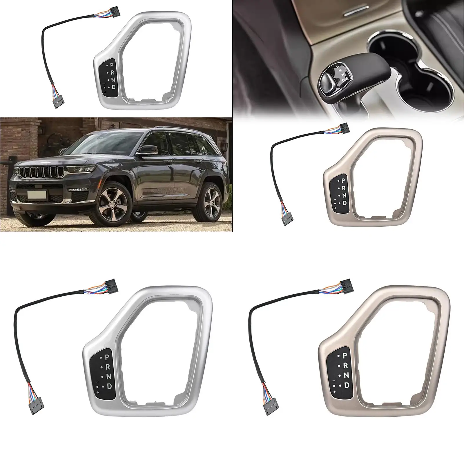 

Transmission Shifter Bezel Decoration Easy Installation Directly Replace 5yd27LS5AA for Jeep Cherokee 14-18 Car Accessories