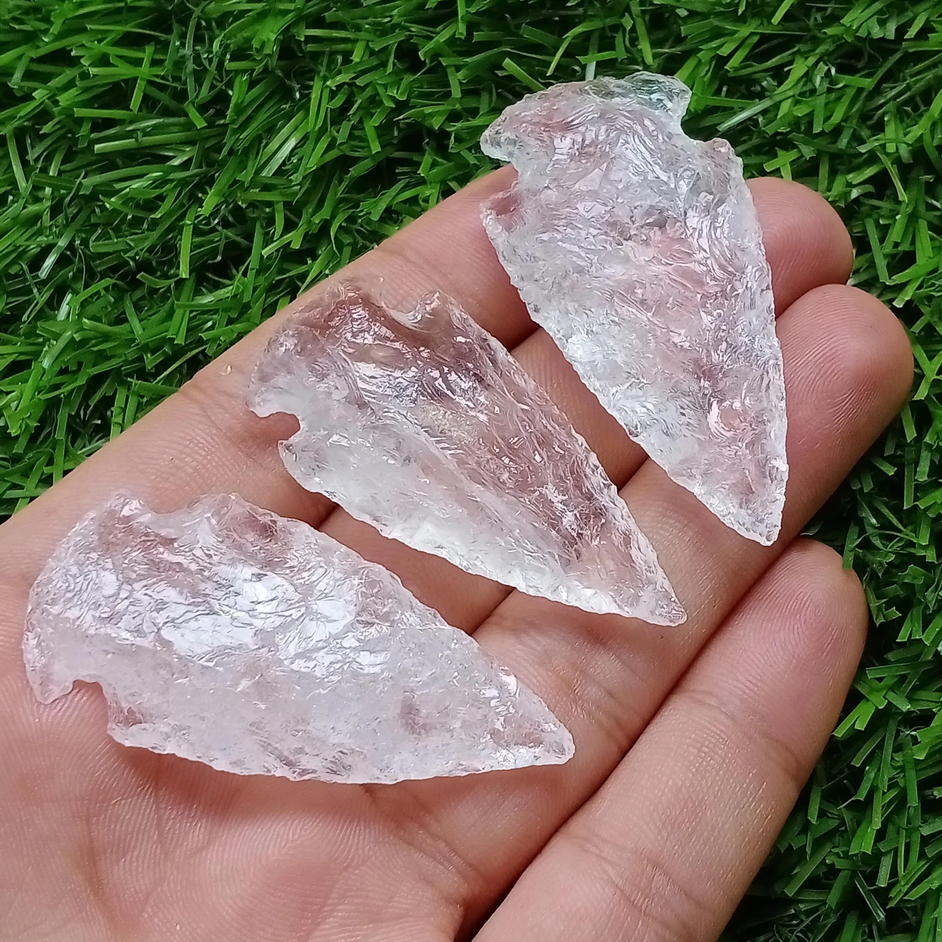 Quartz Arrowhead Crystal – Healing Stone Bead, Jewelry Making Gift for Crystal Collectors, Halloween and Thanksgiving gifts
