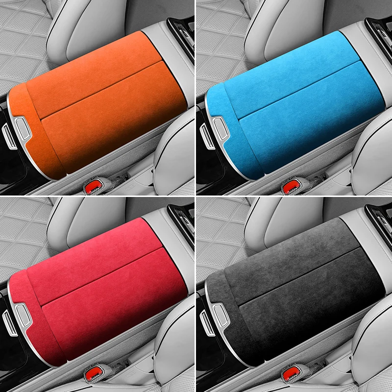 Made of Alcantara For Mercedes W223 S-Class Maybach Seat Armrest Boot Cover Trim Sticker Interior Performance Tuning Accessories