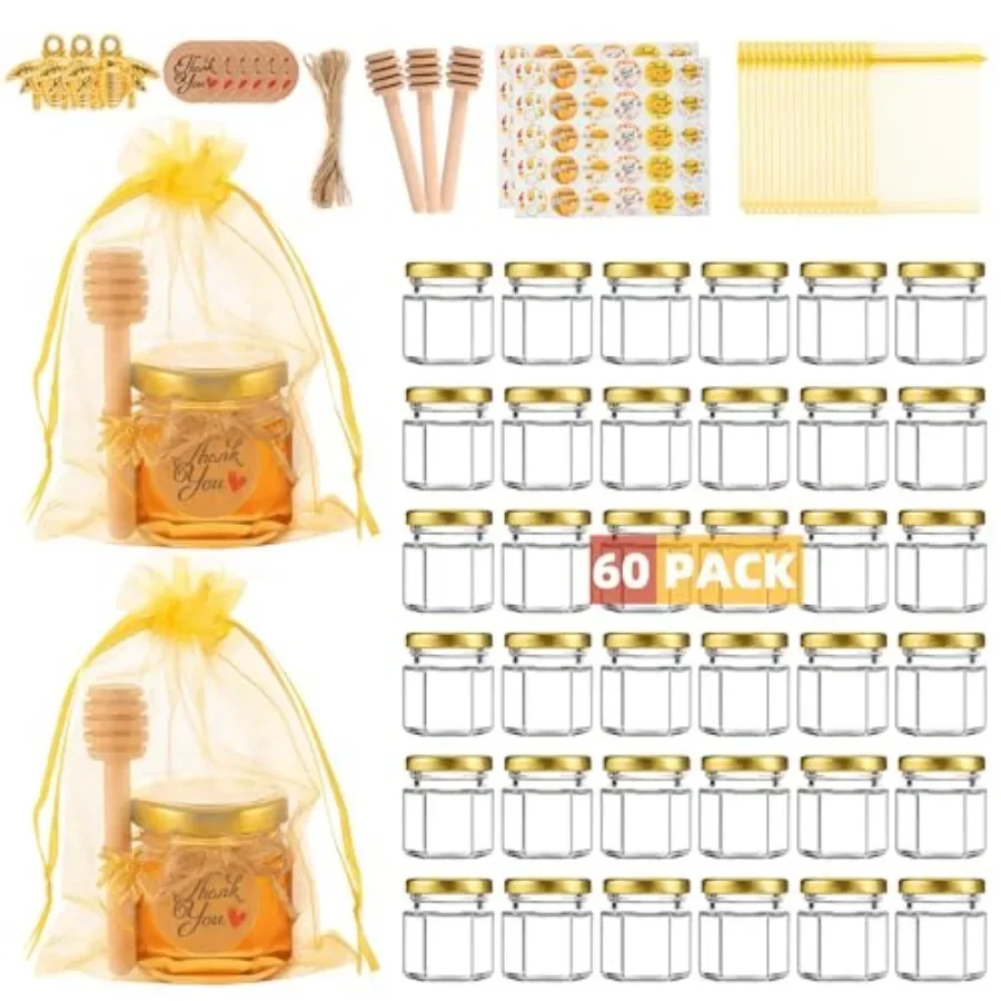 60 Pack Mini Glass …