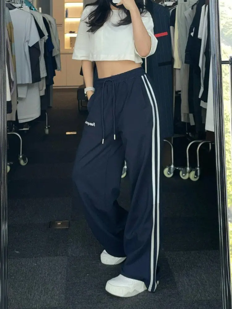 

2023 Harajuku Y2k Gothic Jogging Sweatpants Women Streetwear Women Wide Leg Sports Pants Korean Fashion Oversize Trousers Baggy