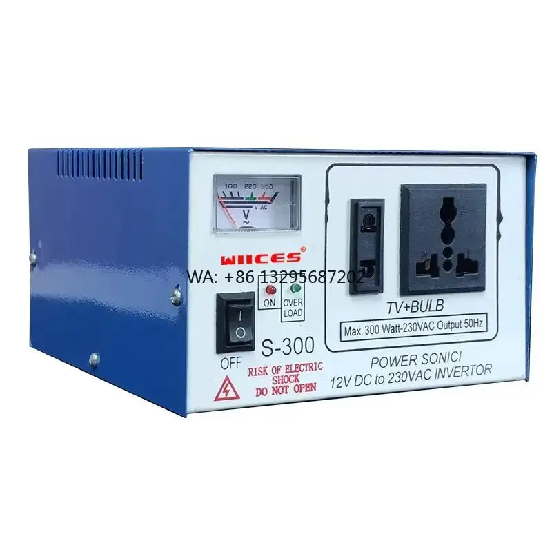 

300va Solar Inverter Dc to Ac 12v to 220v Car Inverter off Grid System Square Wave Solar Inverter with AC Interface