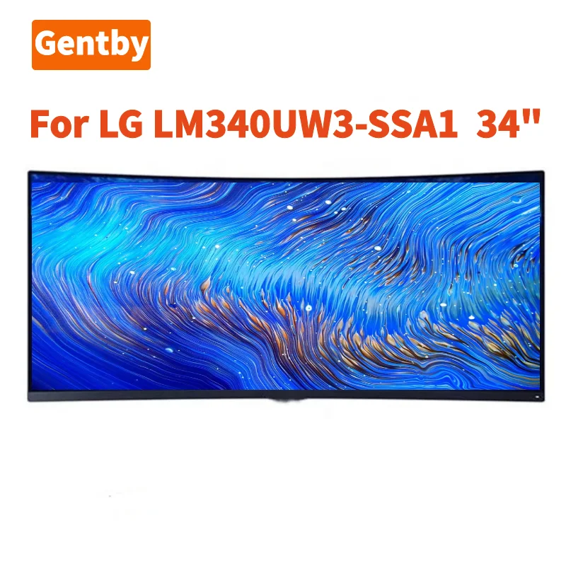 painel curvo original para lg faca voce mesmo display lcd lm340uw3 ssa1 34 polegadas 4k 34401440 219 monitor pg348q edp 30 pinos 100 srgb 01