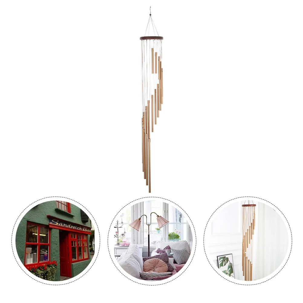 

Tube Hanging Decoration Wind Chime Durable Pleasant Sounds Hanging Garden Balcony Outdoor Home Accessories