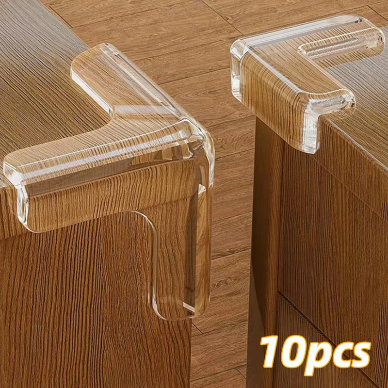 10pcs Baby Safety Corner PVC Protector Table Soft Transparent Children Anti Collision Table Corner Edge Protection Guards