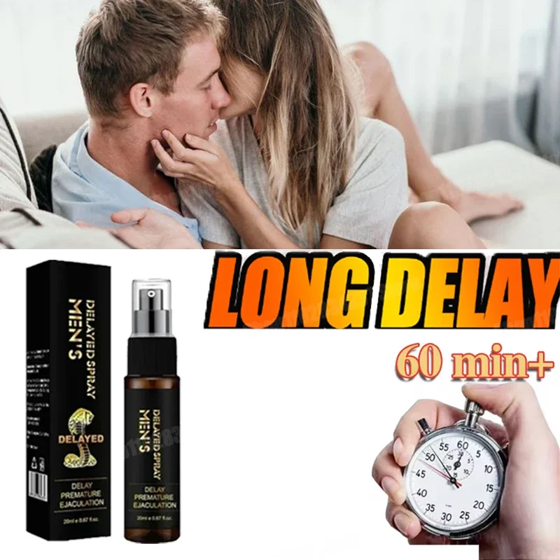 New Male Sexual Delay Spray, Men Delay Cream 60 Minutes Long, Cock Enlargement Erection Spray