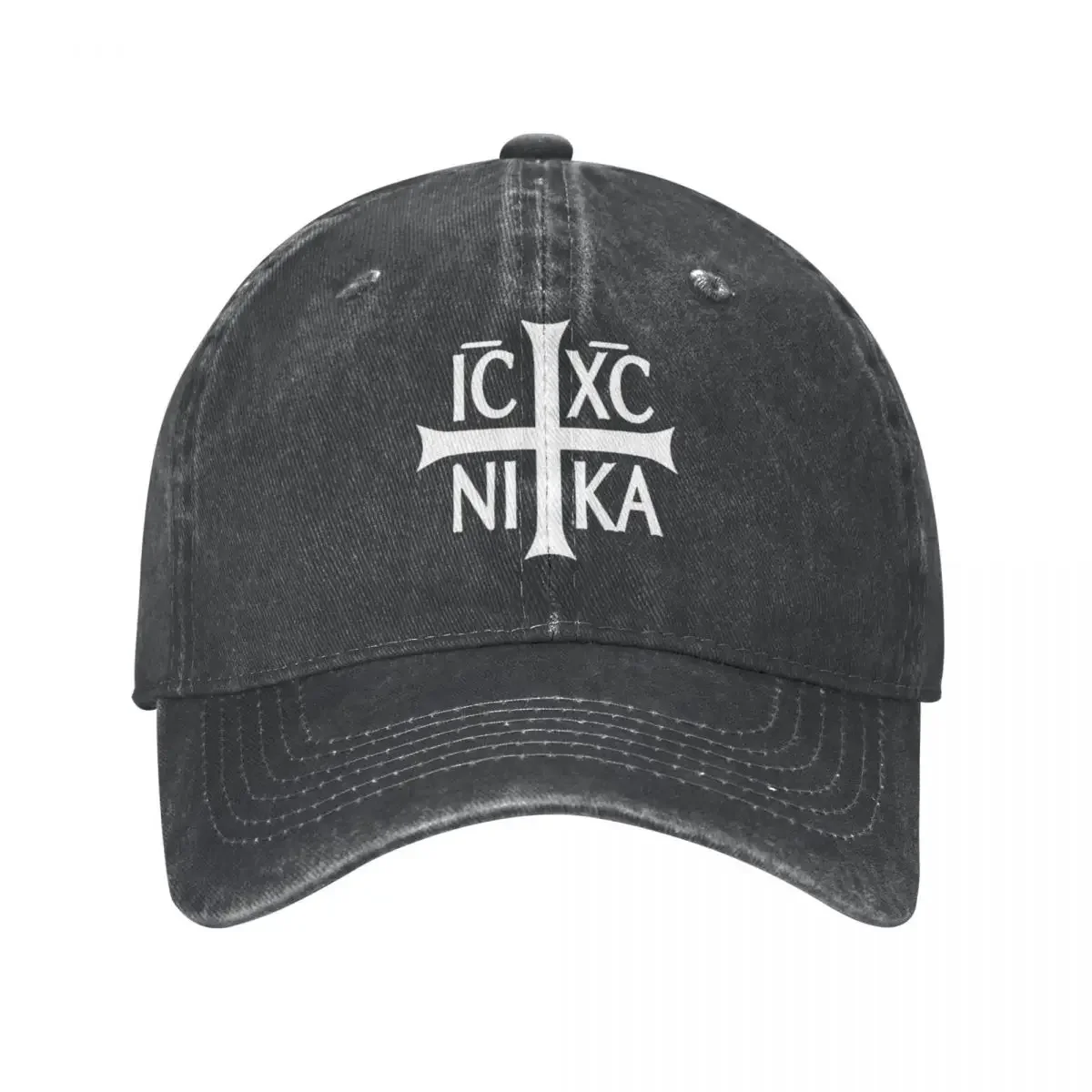 IC XC NIKA Jesus Christ Prevails Men Women Baseball Cap Distressed Washed Hats Cap Classic Outdoor All Seasons Travel Sun Cap