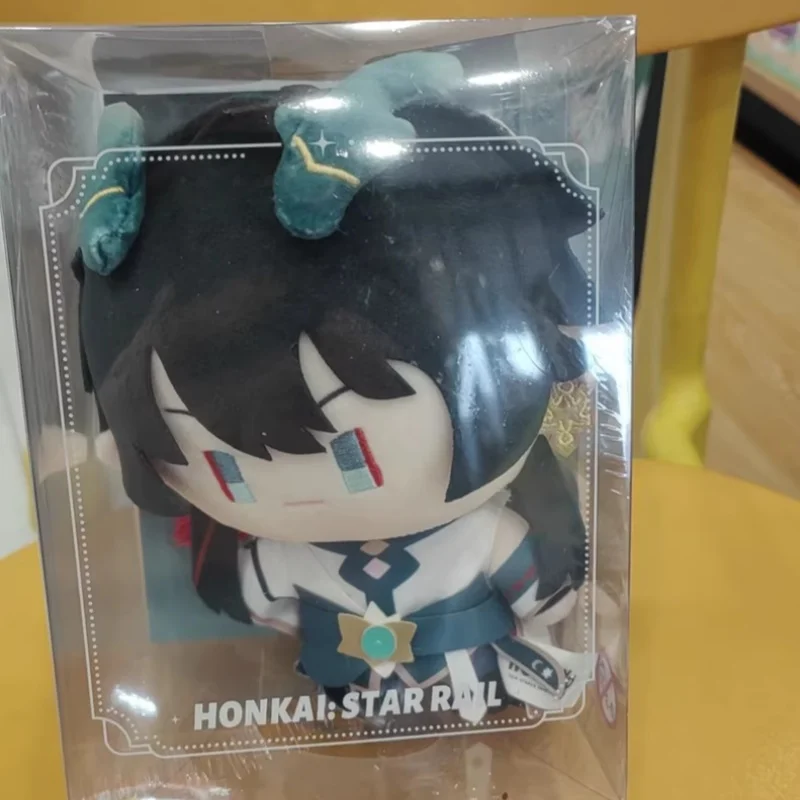 Oryginalna gra Mihoyo Honkai Star Rail, seria Q-Version, Jing Yuan Fu Xuan Mydei Aventurine, anime cosplay, pluszowa lalka, zabawka, maskotka, prezent.