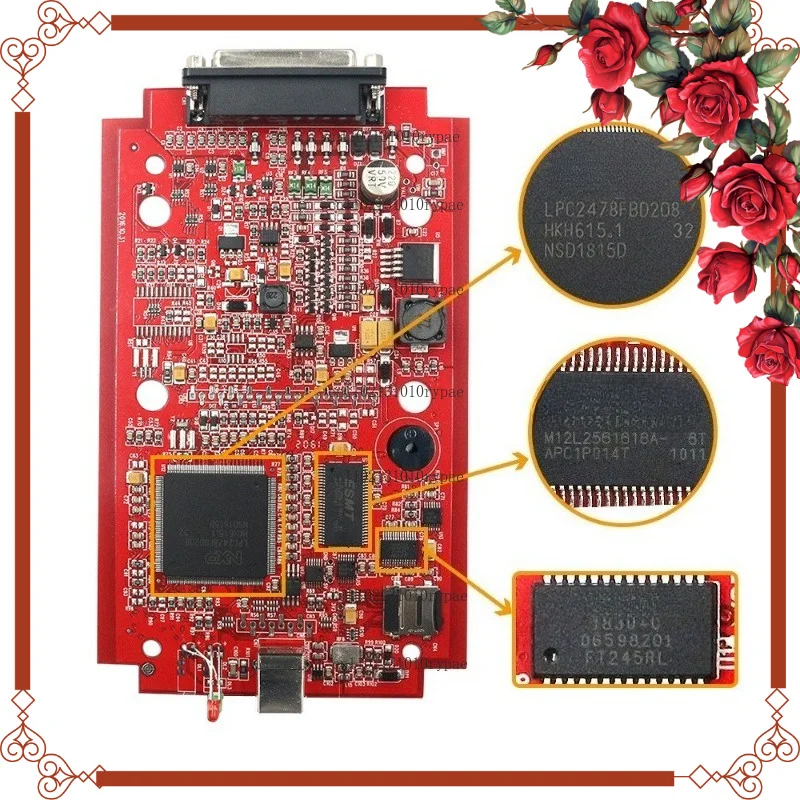 V7.020 V2.25 Red PCB European Red Version ECU Programmer, Network-accessible with Unlimited Usage Times