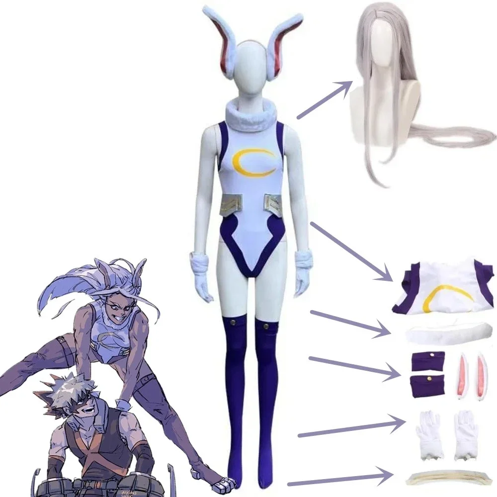 Mha Rabbit Hero Mirko Cosplay Sexy Costume Anime Bnha Rumi Usagiyama Miruko Role Playing Party Cosplay Women