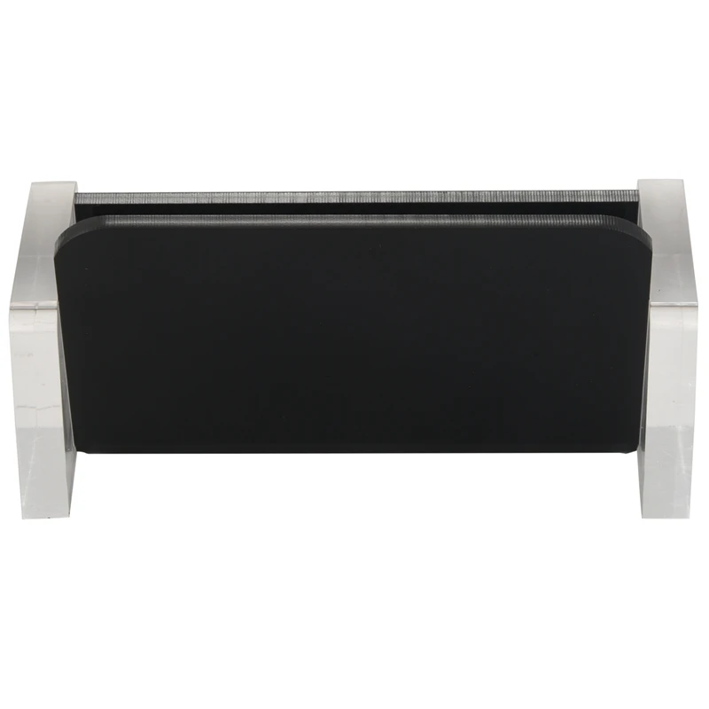 Acrylic Desktop Business Card Holder Display For Desk Elegant Business Card Stand For Office Black