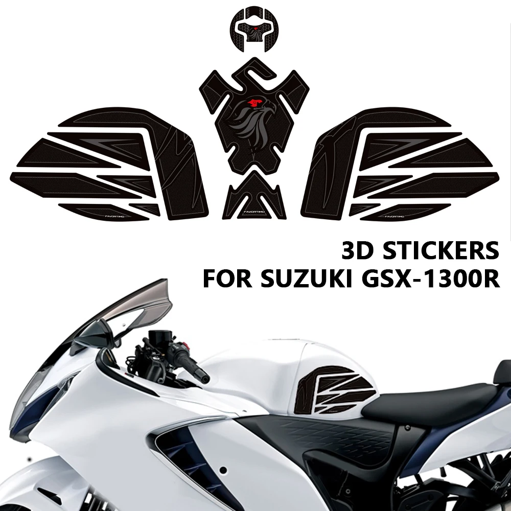 لسوزوكي هايابوسا GSX1300R دراجة نارية اكسسوارات خزان الوسادة الجانب القبضات الغاز زيت الوقود عدة ملصقات الركبة الشارات 2022-2025 #1
