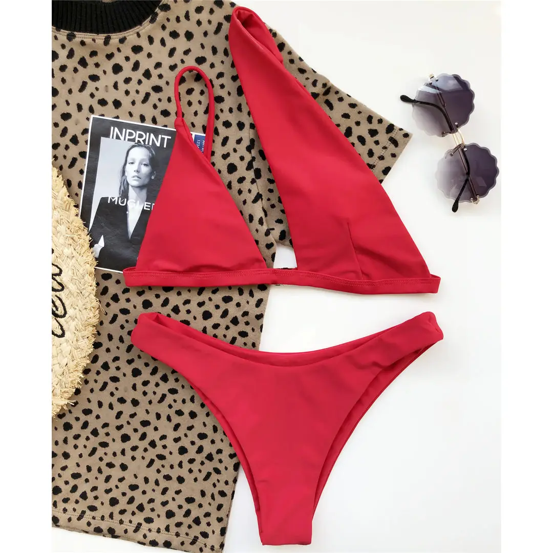 Neuer sexy, asymmetrischer brasilianischer Bikini, Damen-Badebekleidung, zweiteiliger Bikini-Set, Badeanzug, Badebekleidung, Schwimmbikini V1838 – Detail 21