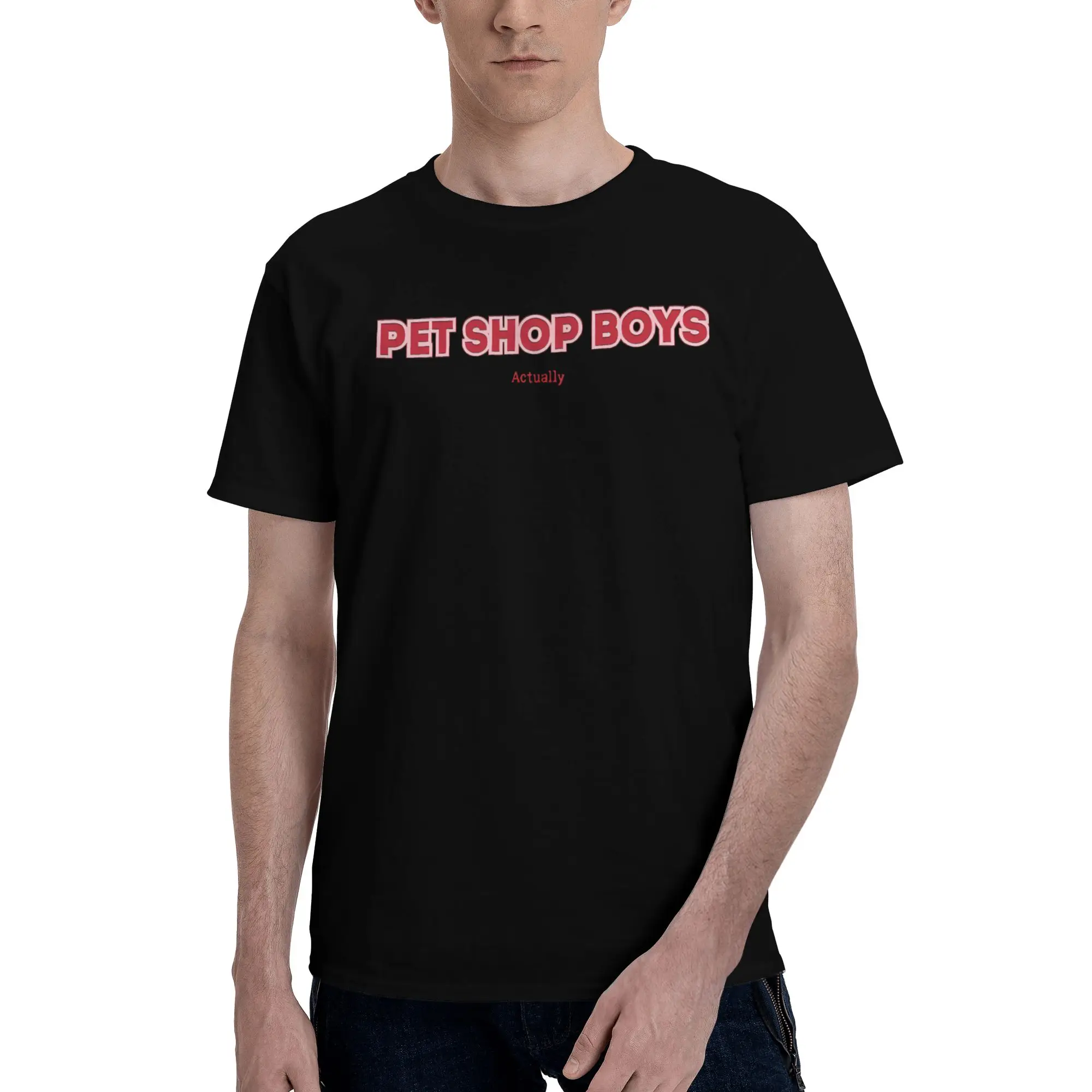 Camiseta masculina com estampa Pet Shop Boys, 100% algodão, camisetas Pet Shop Boys para homens