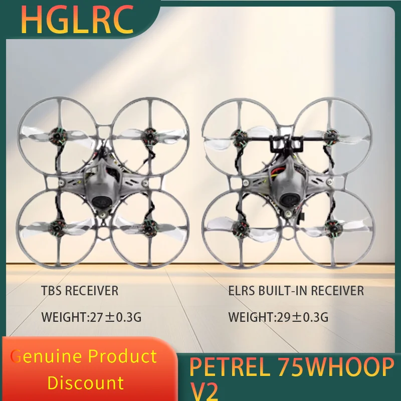 

Hglrc Petrel 75whoop V2 Bürstenloser Motor Innen Fpv Drohne Tinywhoop Quadcopter Gespenst 10a Aio 0802 21000kv Für Fpv Anfänger