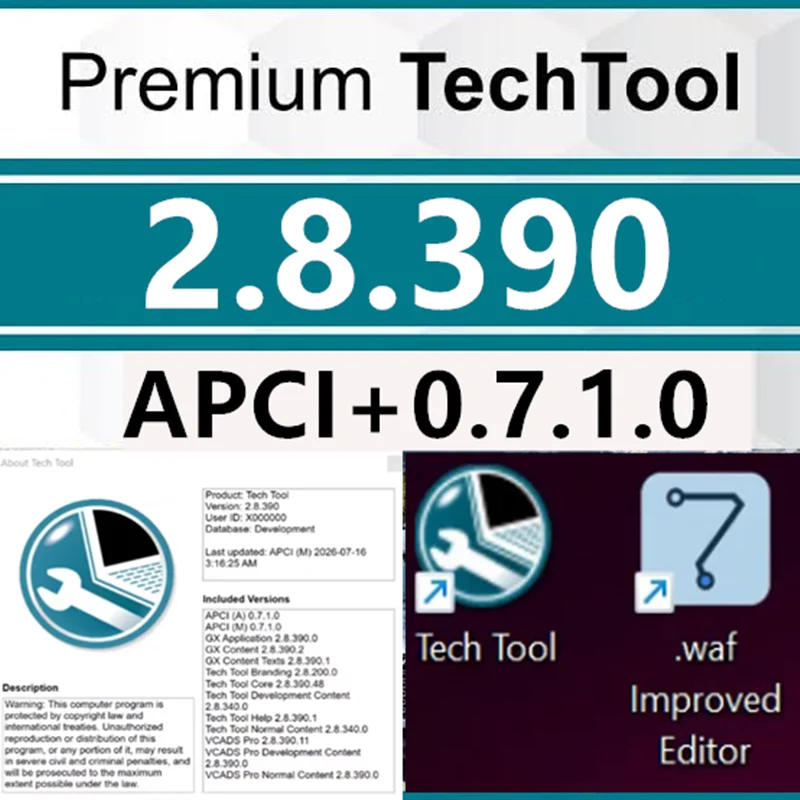 2026 Premium Tech Tool 2.8.390 with APCI 0.7.1.0 + Product History + Developer Tool for Vo-com Advanced Development