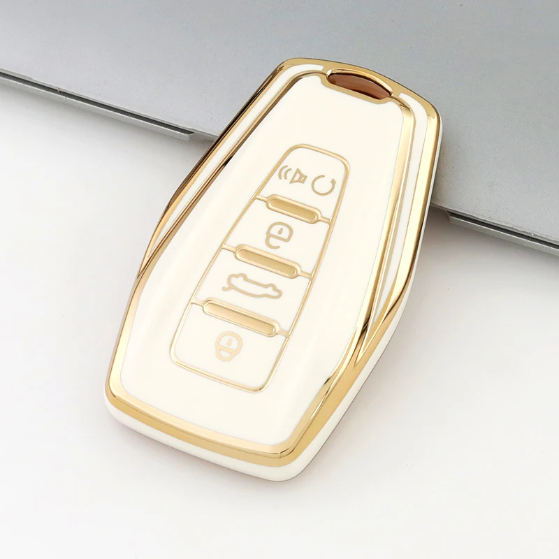 TPU Car Remote Key Case Cover for Geely Emgrand X7 EX7 Coolray 2019-2020 Auto Styling Fob Holder Shell Accessories