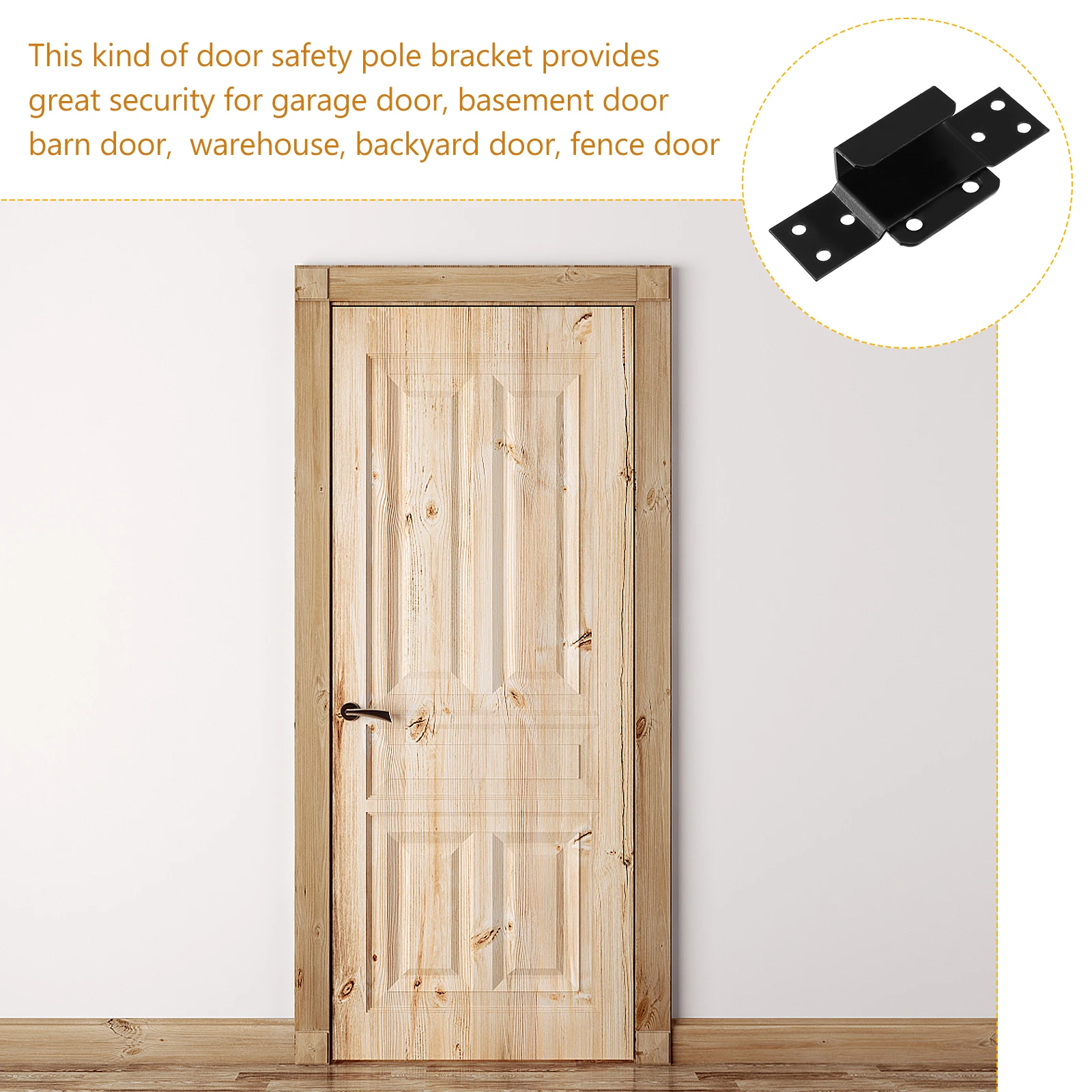 

1Set Shelf Fixing Brackets Heavy Load Wall Partition Brackets with Screws for Door Garage Support