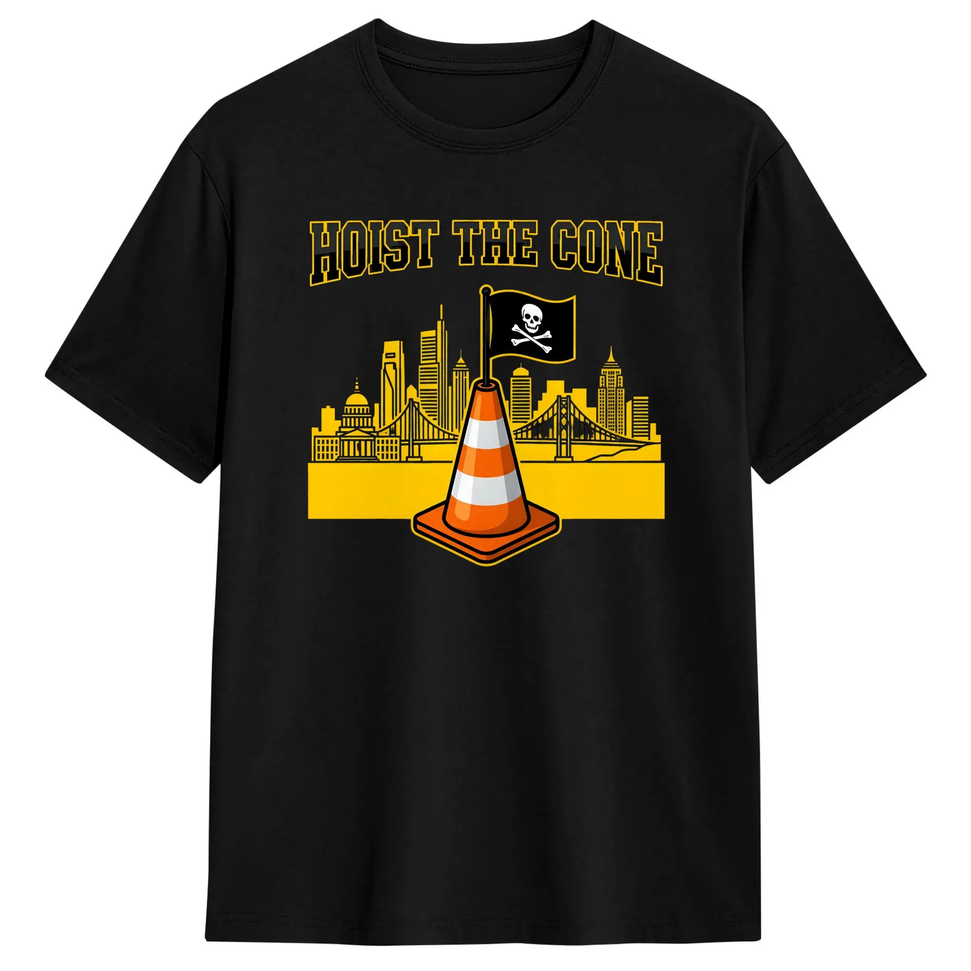 Men's Hoist The Cone T Shirts  Pure Cotton Clothes Novelty Short Sleeve Crew Neck Tee Shirt Printed T-Shirt