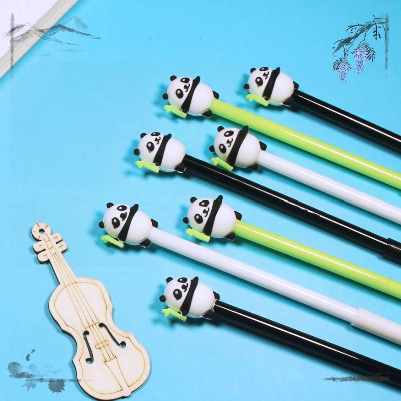 24 Pcs Korea Creative Cute Cartoon Panda Gel Pens Set Student School Supplies Back To School