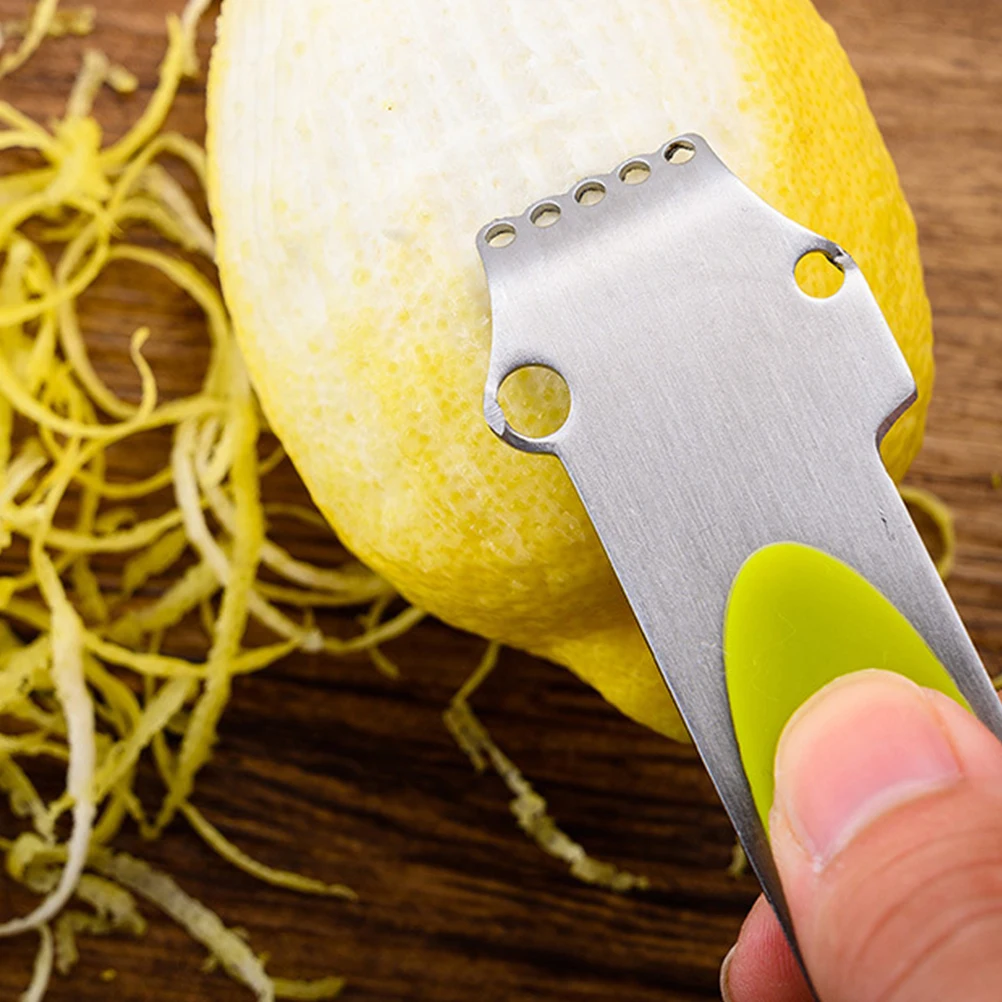 

Stainless Steel Lemon Peel Grater Planing Knives Wire Fruit Melon Planer Grater Gadgets For Kitchen (Yellow)