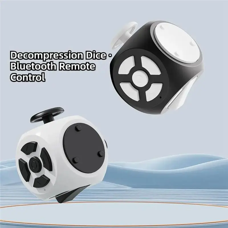 A33T Bluetooth Dice Remote Control Page Turner Video Clicker Selfie Tool for Photo Video Reading