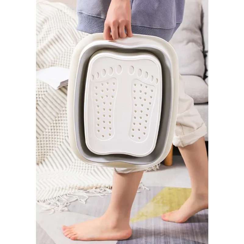 Foldable Footbath Massage Bucket Soaking Bucket Folding Basin Spa Foot Bath Bucket Household Sauna Bathtub Pedicure Bath Bathtub