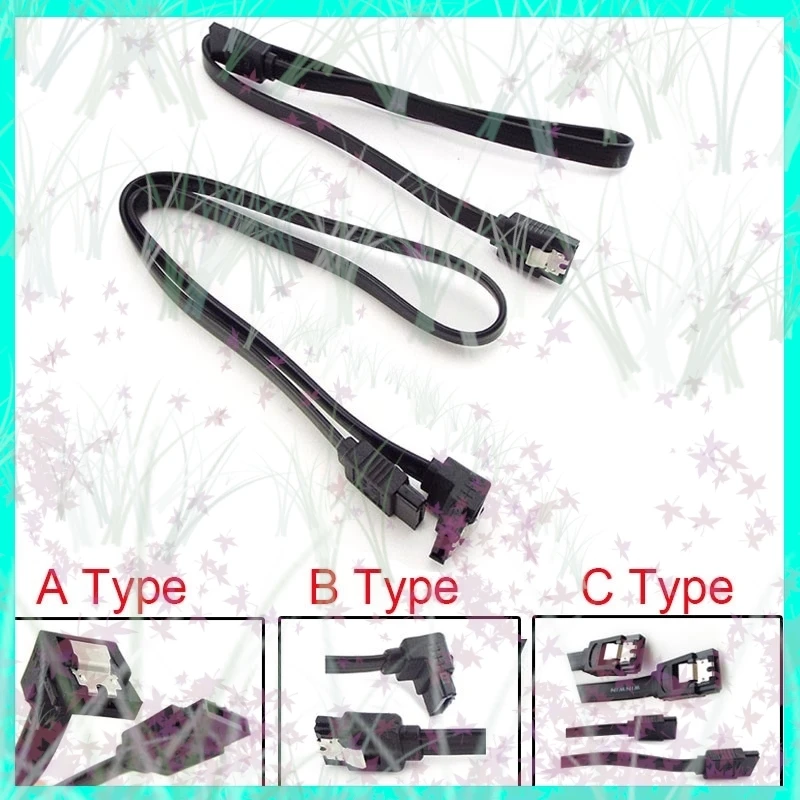 Cavo SATA 2.0 da 40/45 cm 3.0 Linea dati 3.0 a disco rigido SSD Cavo adattatore dritto da 90 gradi per scheda madre Asus MSI Gigabyte E3