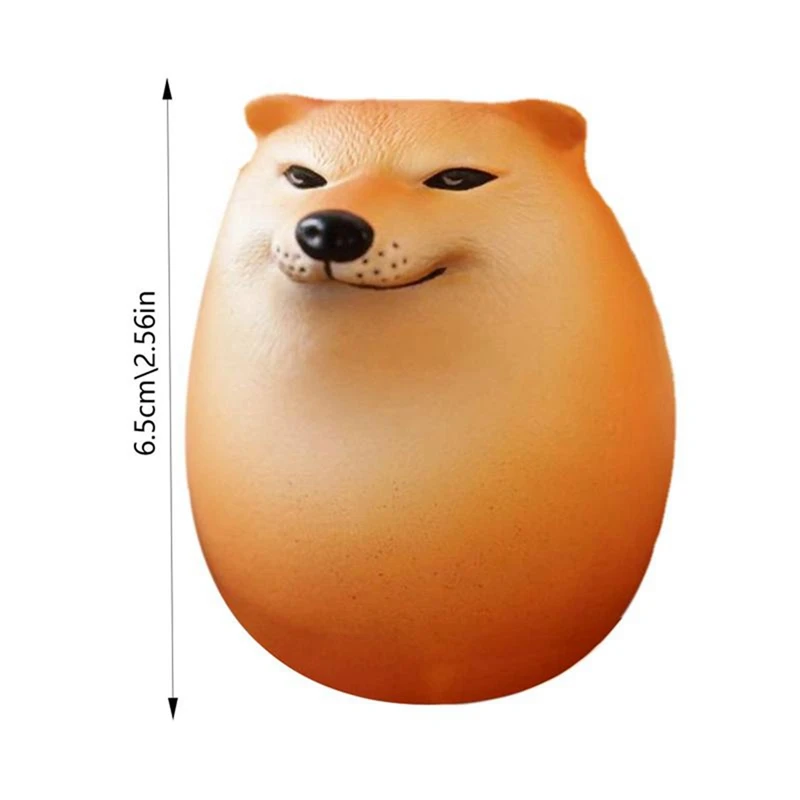 5X Egg Dog Shiba Inu Decorazioni realistiche Decorazioni da scrivania a forma di uovo per uffici domestici Divertenti regali di Natale