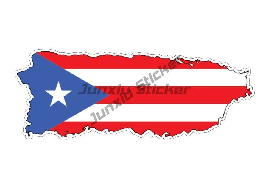 Puerto Rican Vinyl Car Decal Sticker Sexy Ladies and Puerto Rican Flag-Car Styling Waterproof Camper JDM Campervan Motorcycle