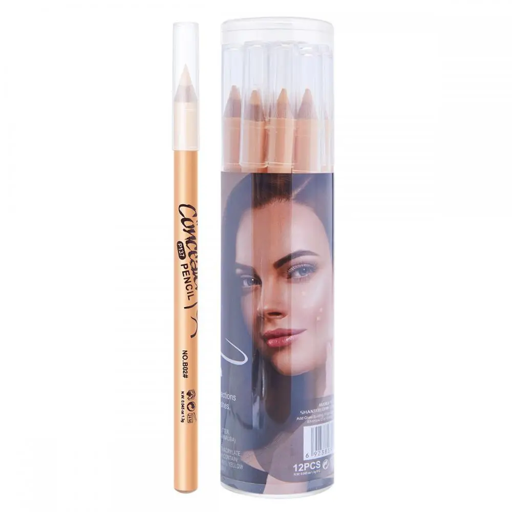 1 Stück Concealer Bleistift Holz nicht markierende Abdeckungen Gesicht Akne Makel Flecken dunkle Kreise Concealer Gesicht Make-up Kosmetik tslm2