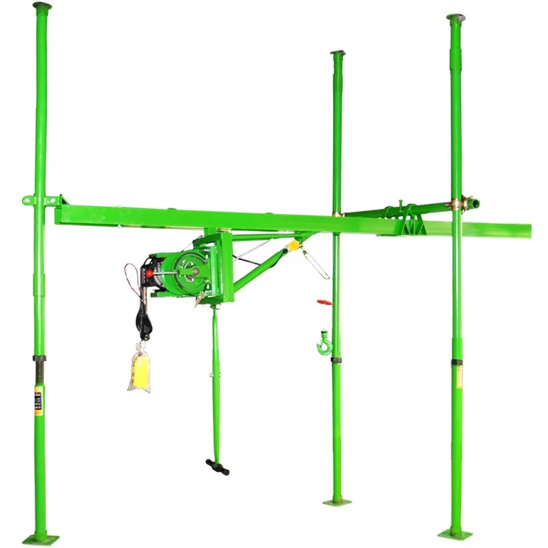 Industrial Transportation Equipment Household Small Hoist Straight-sliding I-beam Track Lifting Crane for Indoor Decoration