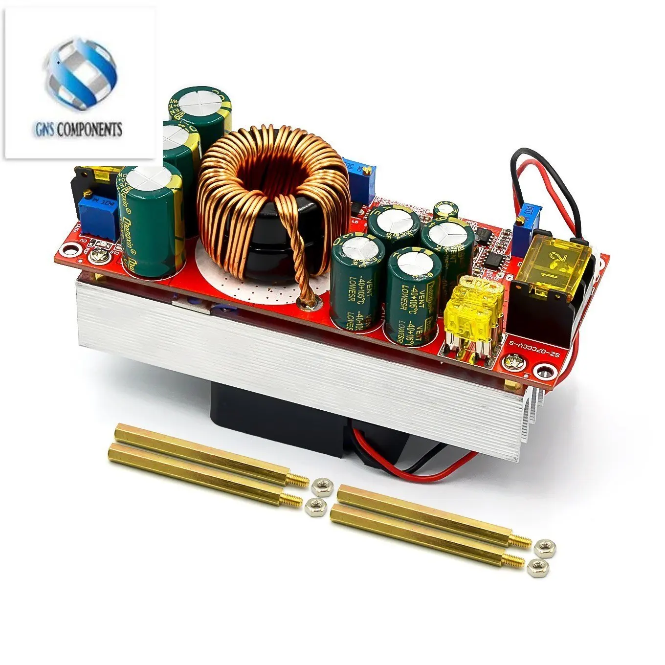 1800W 40A DC-DC DC Constant Voltage Constant Current Boost Converter Boosts 10-60V by Fan for 12-90V Boost Power Module