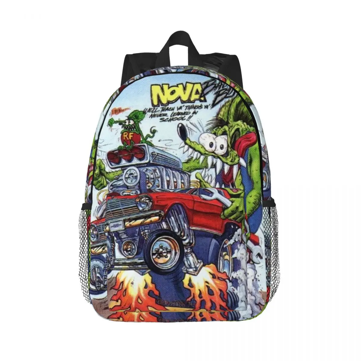 

Rat Fink Backpack Hot Sale Daypack Large Capacity Boys Girls BookBag Shoulder Bags for Men Women Children School Bag