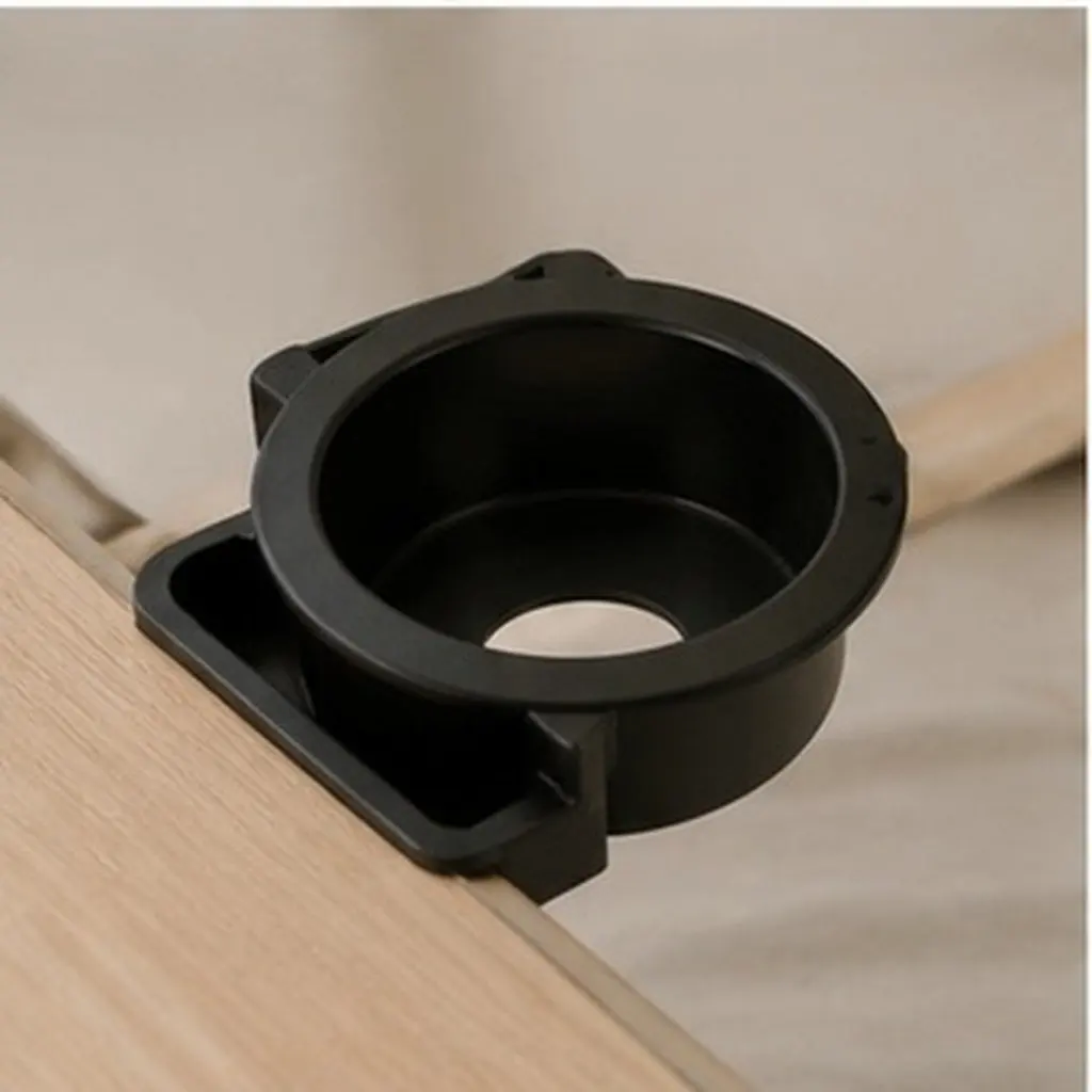 2Sets Folding Desk Accessories Bed Laptop Table Cup Holder Card Slot Organizer Portable Anti-Scald Plastic Inserts for Home