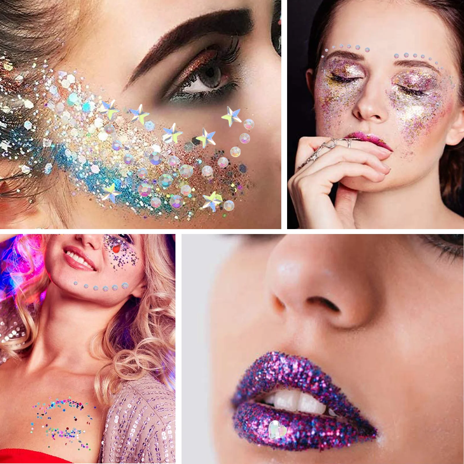 دموع عيون ملصق حفر لؤلؤة الحواجب ماكياج جواهر الوجه الأحجار الكريمة حجر الراين مهرجان هيئة الفن الوشم المؤقت