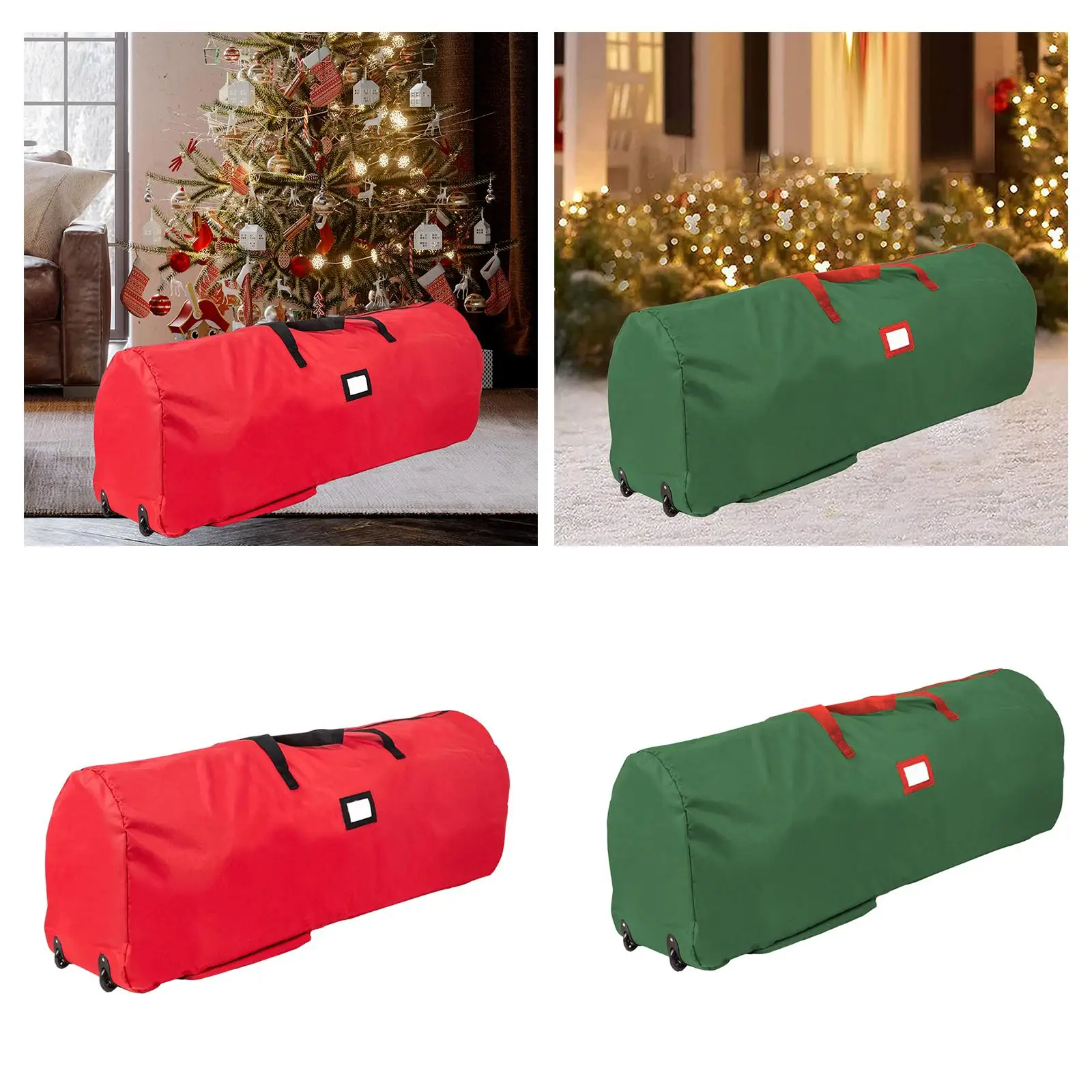 

Сумка-органайзер для хранения рождественской елки с колесами. Практичное рождественское украшение.