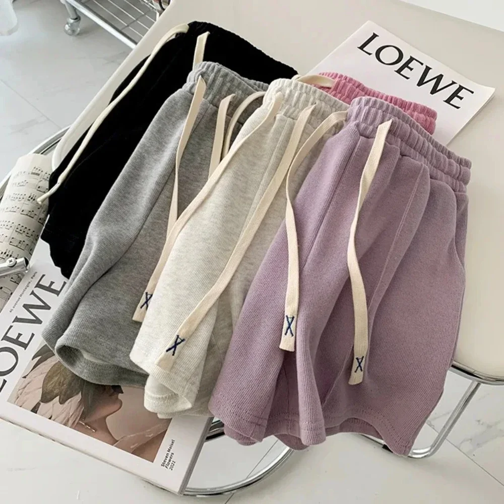 Summer Shorts Casual Pink Sports Shorts Summer Thin Women's Petite Trendy Loose-fit Sweatpants Jogger Pants