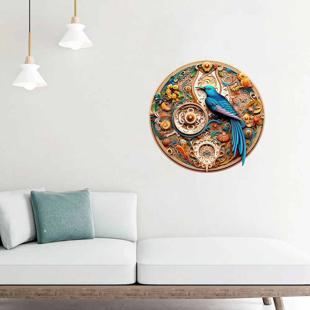 القرص الميكانيكي الطيور الخشب لغز شخصية ثلاثية الأبعاد لغز الكبار الأطفال هدية التعليم ألعاب لعبة الأطفال