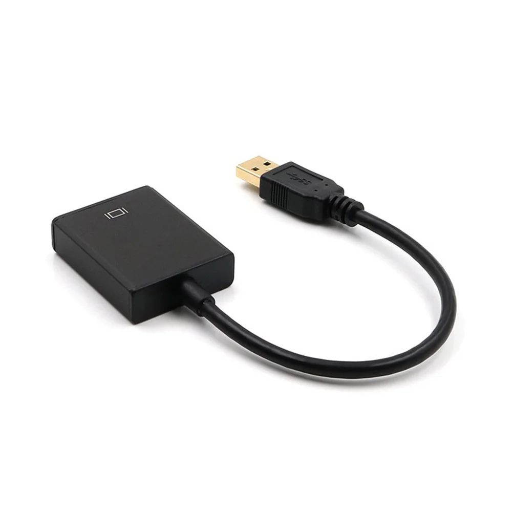 

Hd Video Cable Usb3.0 To Adapter 1080P 2048X1152 Support Output For Pc Laptop Projector Black