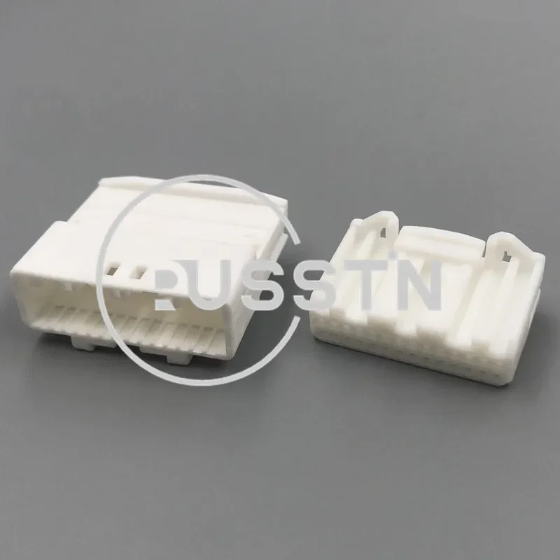 1 Set 28 Hole Automobile Connector Cable Harness Socket AC Assembly Car Modification Plug 1565380-1 1565377-1