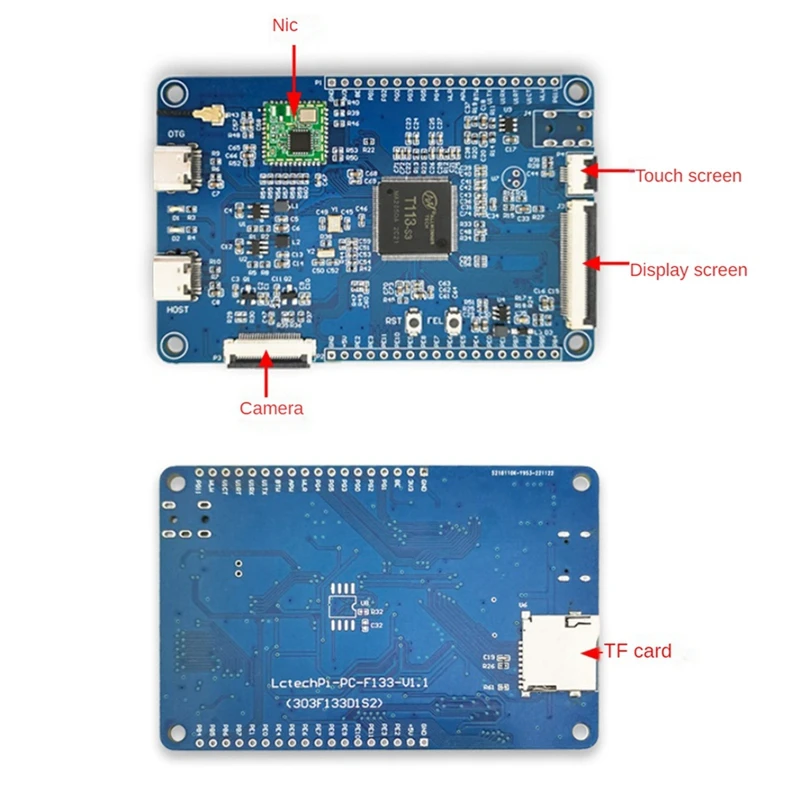 Wifi Display Arm Cortex-A7 Allwinner T113 Multifunctional Portable Convenient Development Board Module