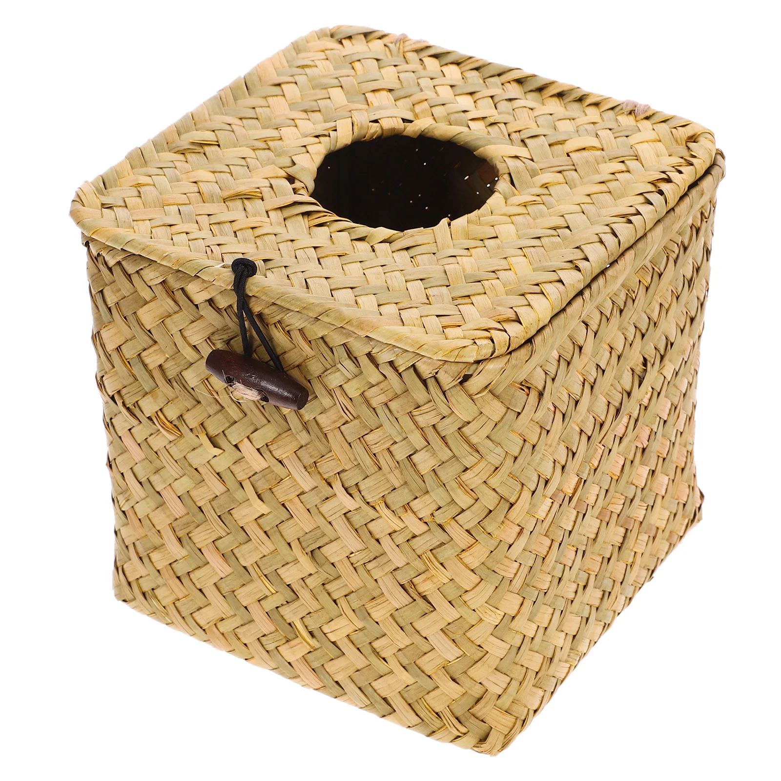 

Tissue Box Decoration Containers Paper Towel Boxes Hand Woven Wicker Holder Napkin Organizer Willow Household Storage Case