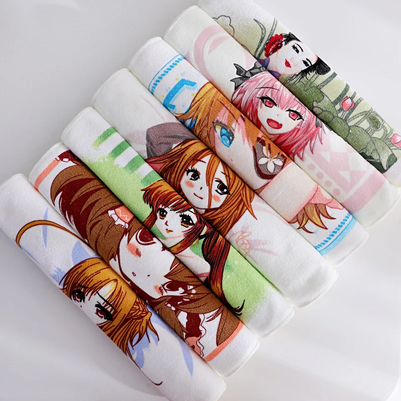 منشفة من الألياف الدقيقة لشخصية الرسوم المتحركة بتصميم حساس للحرارة - منشفة حمام سميكة للغاية وسريعة الجفاف، هدية مثالية لمحبي التنكرية