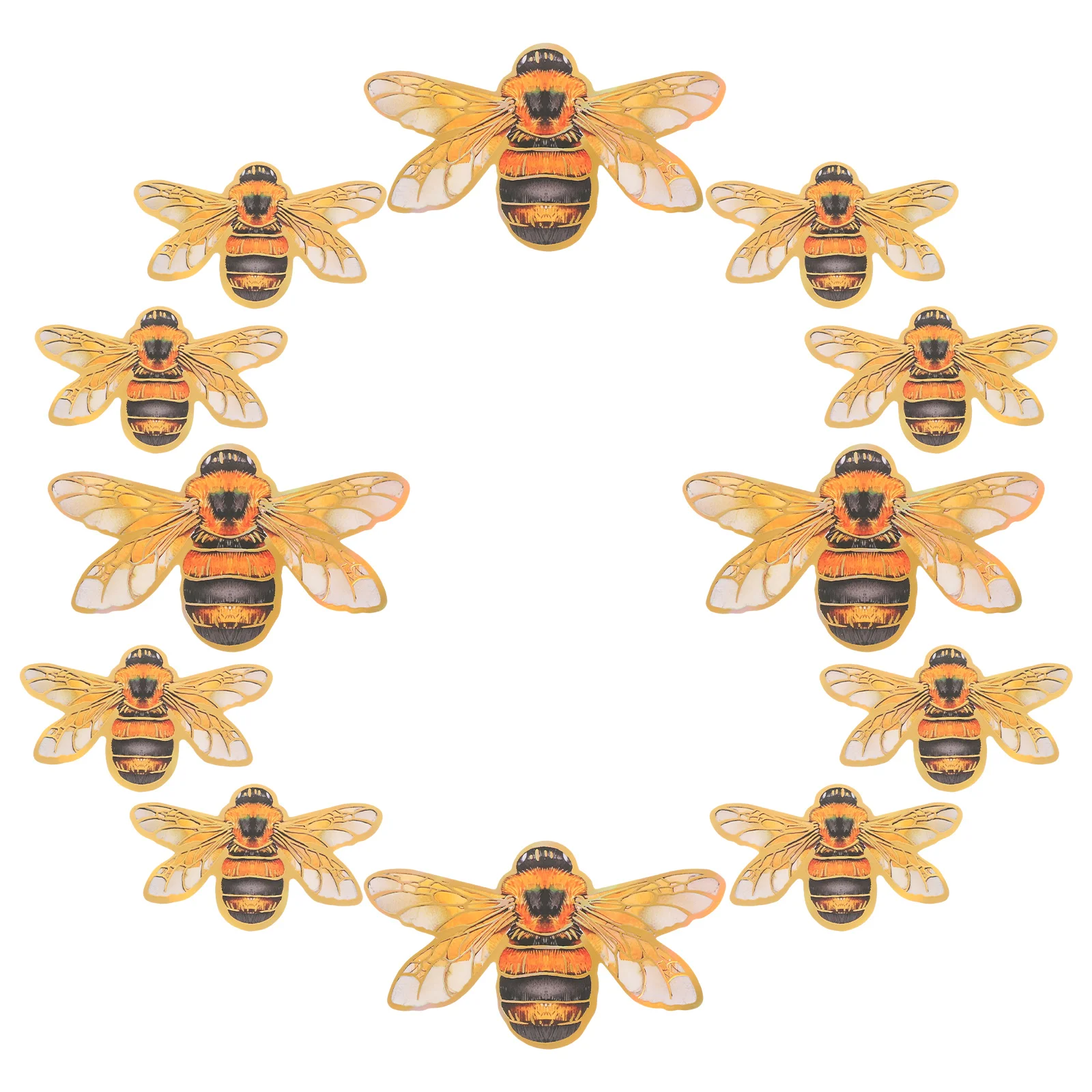 

12 PCS Bee Wall Sticker 3d Stickers Decor for Home Living Room Three-dimensional